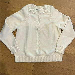 Banana Republic crew neck sweater in ivory